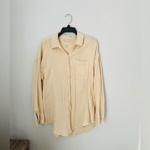 Aerie Gauzy Button Up